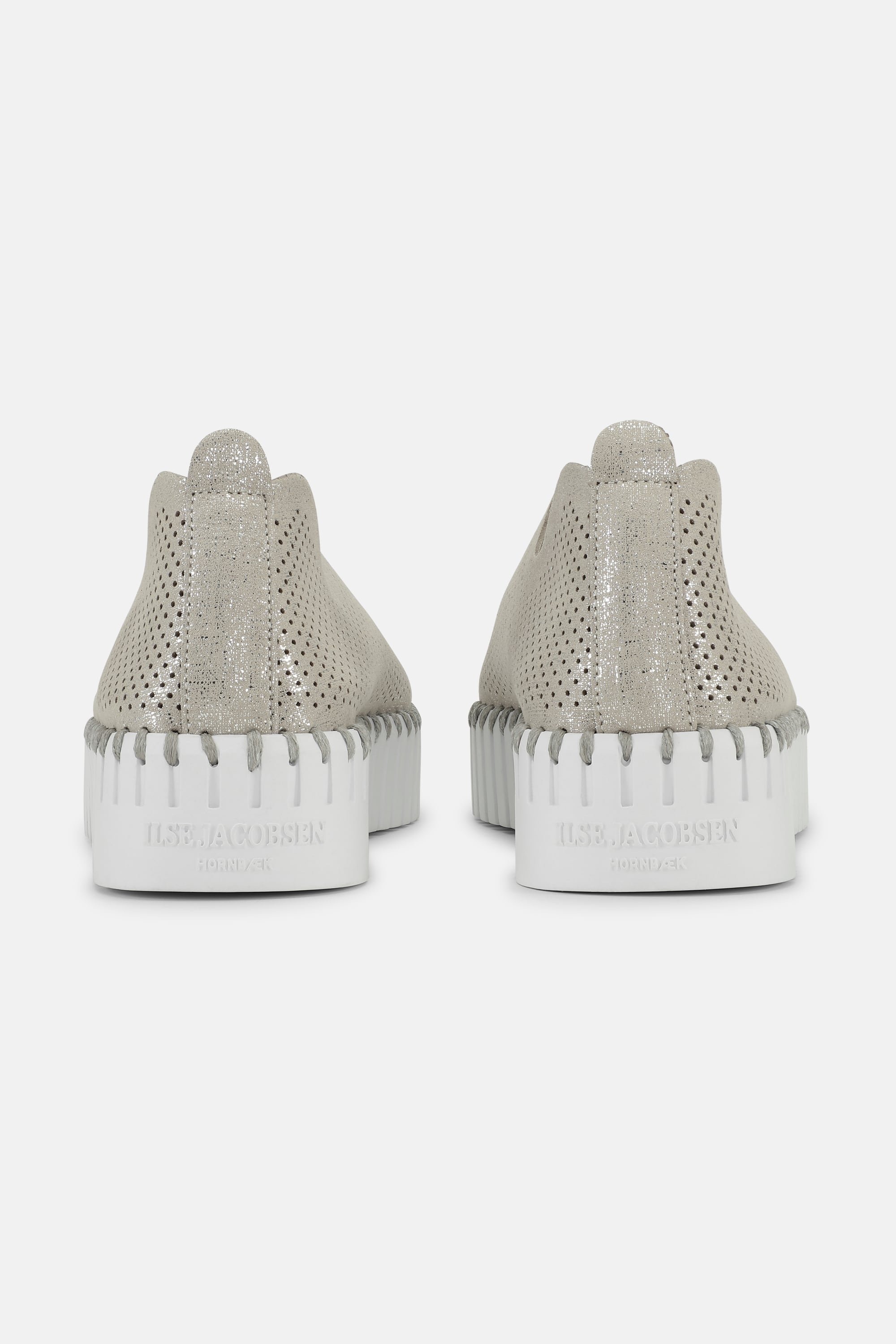 Tulip Plattformsko Glitter - Silver White